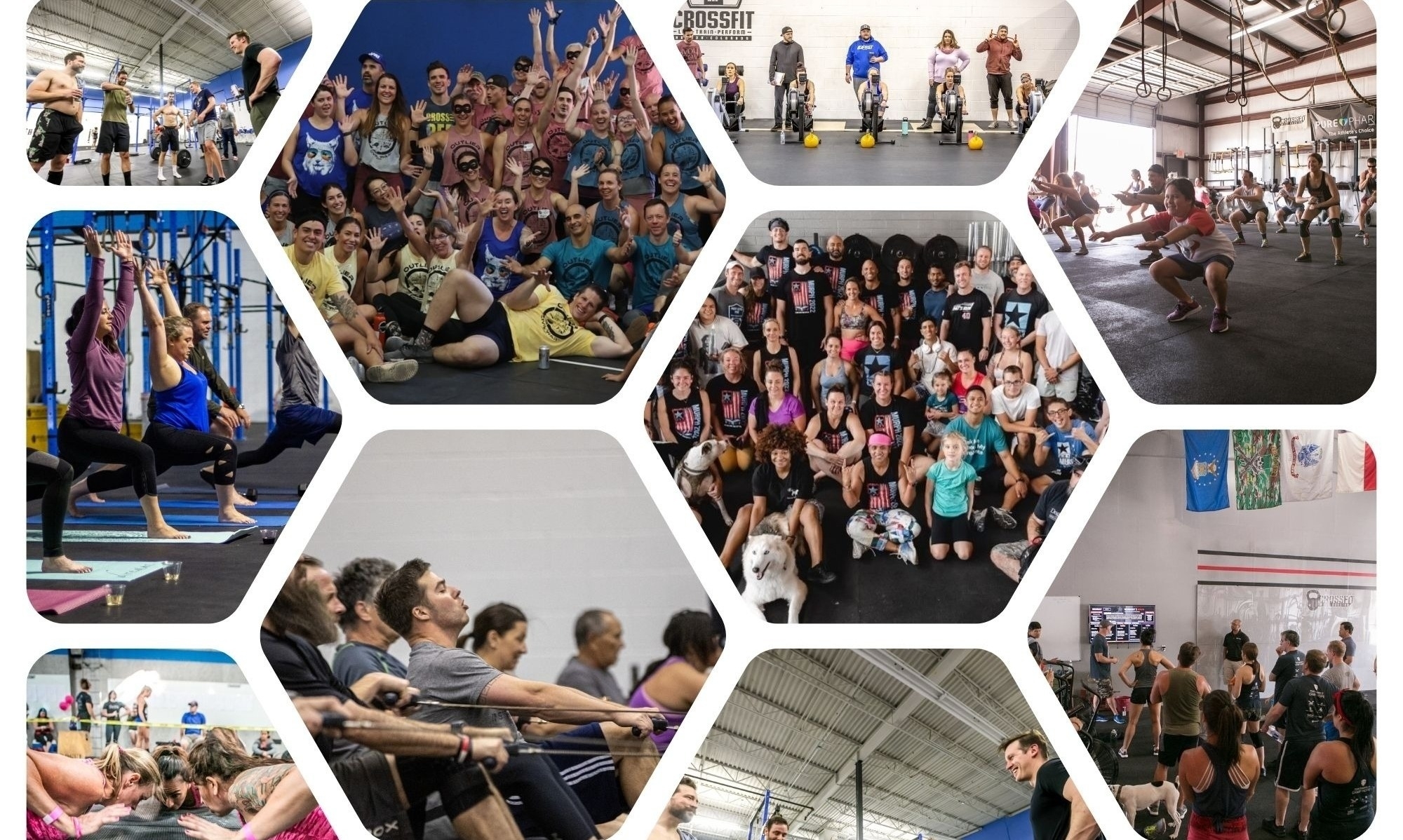 CrossFit athletes training